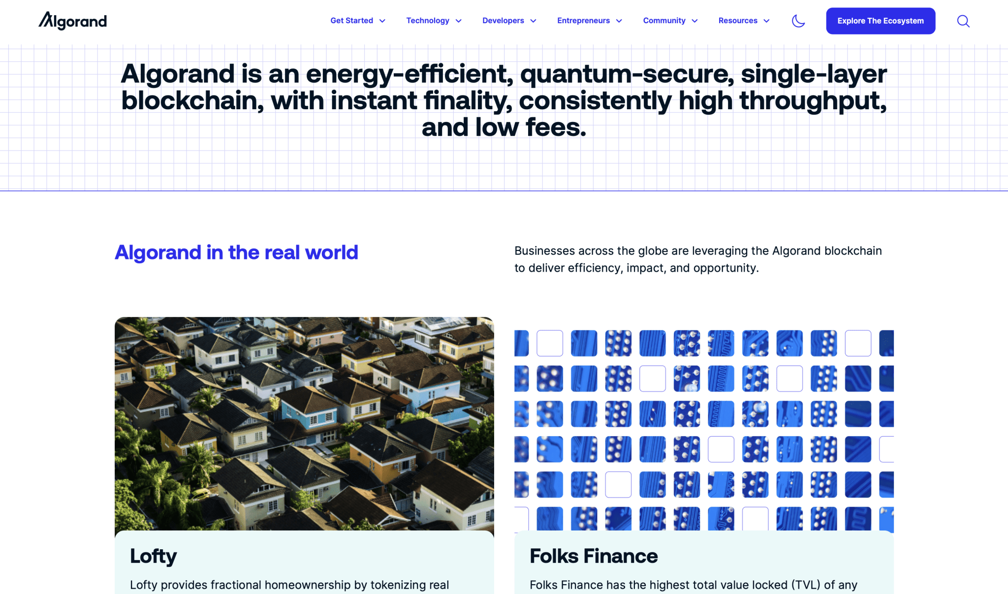 Algorand Foundation website