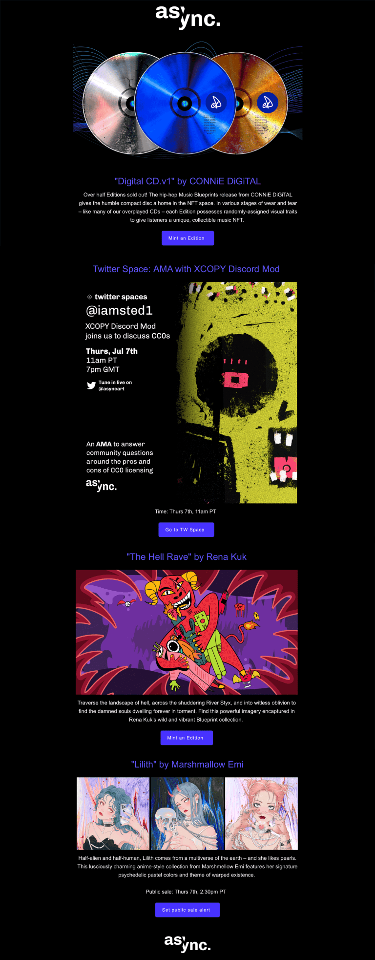Async Art newsletter