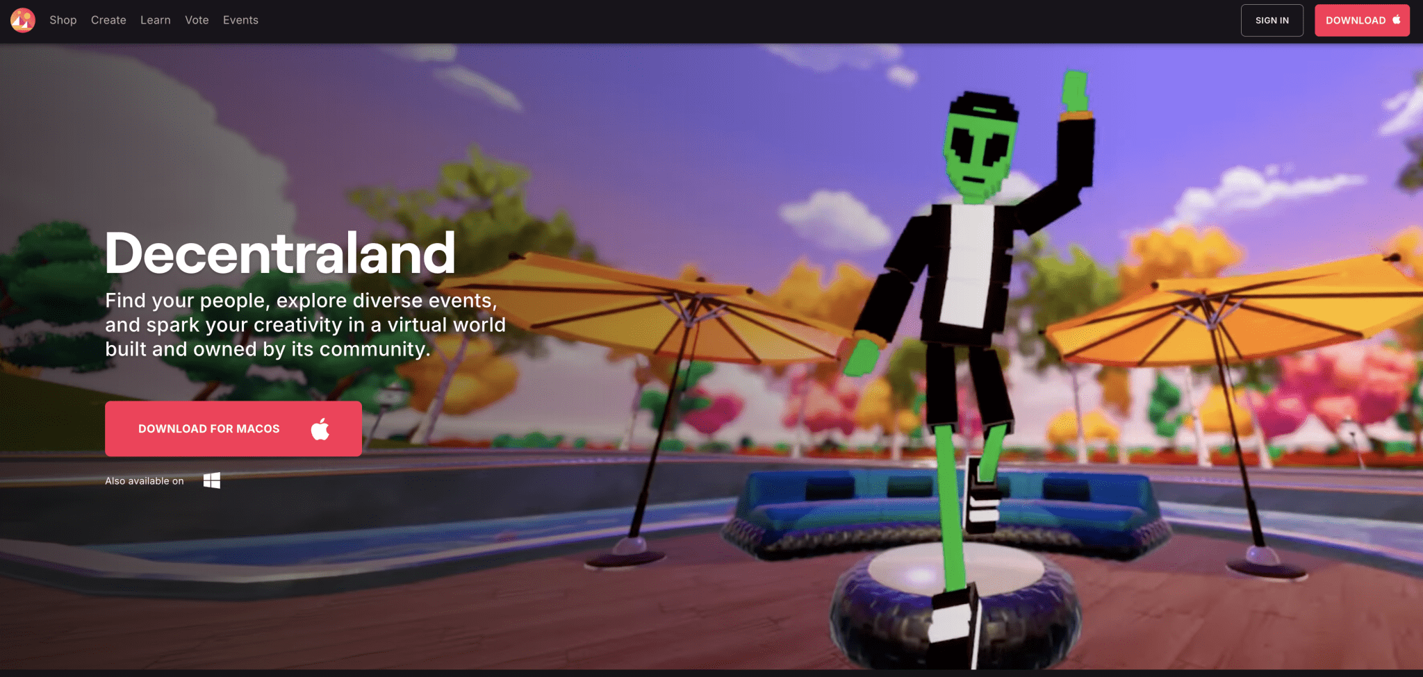Decentraland platform