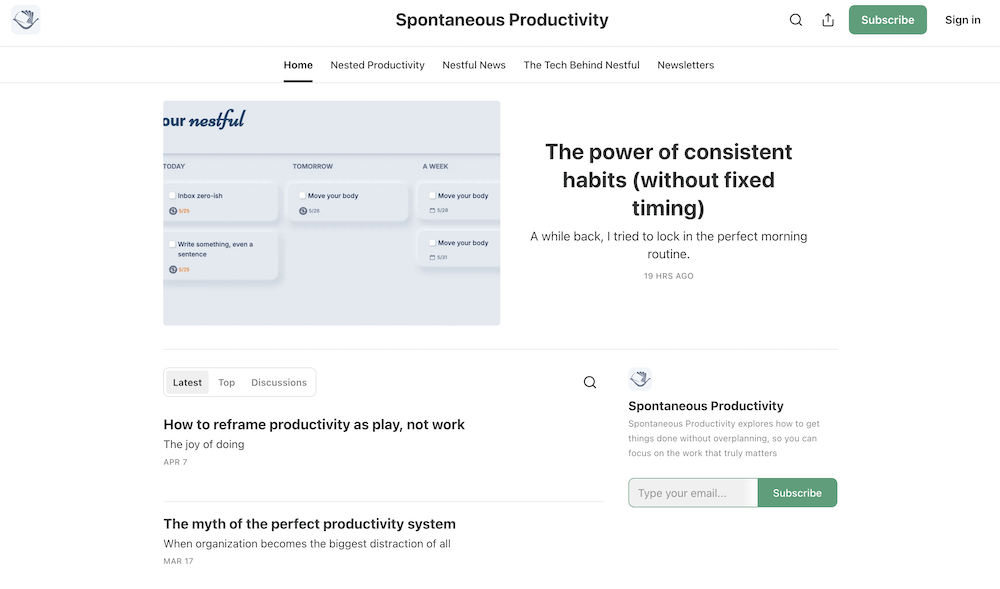Nestful app